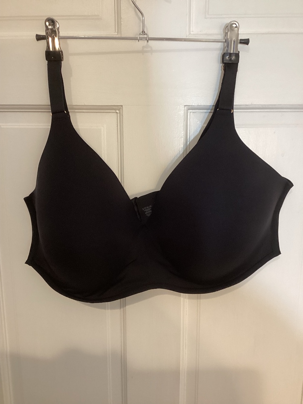 Soma Vanishing 360 Wireless Bra 42DDD Black Full Coverage Smooth Comfort